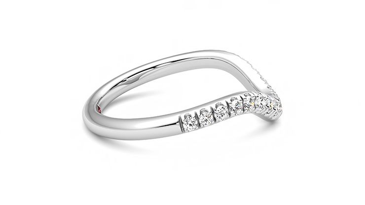Taylor & Hart Peak Wedding Ring 360 degree image 9