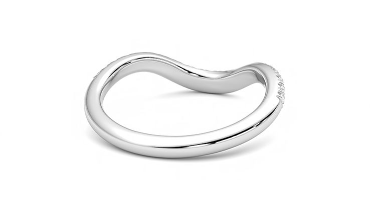 Taylor & Hart Peak Wedding Ring 360 degree image 13