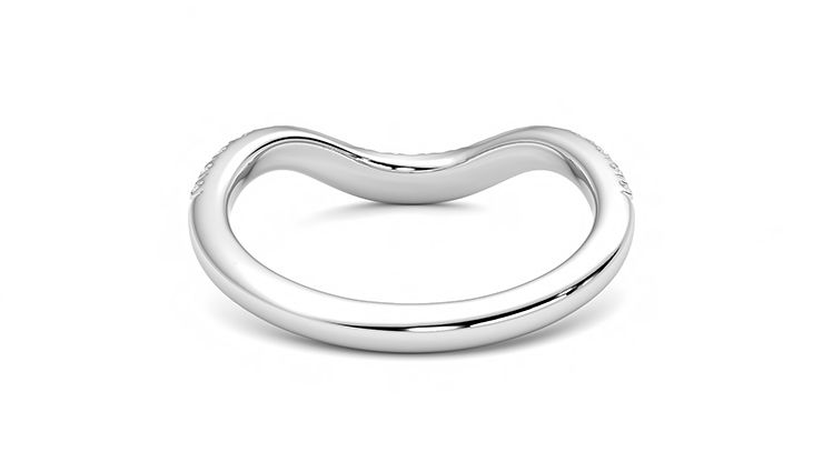 Taylor & Hart Peak Wedding Ring 360 degree image 14