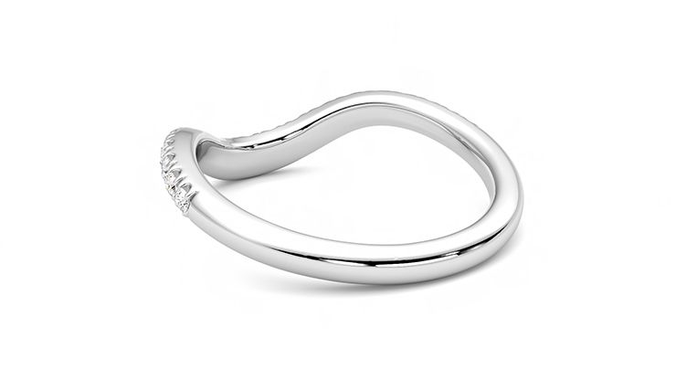 Taylor & Hart Peak Wedding Ring 360 degree image 16