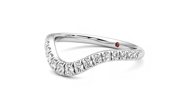 Taylor & Hart Peak Wedding Ring 360 degree image 23
