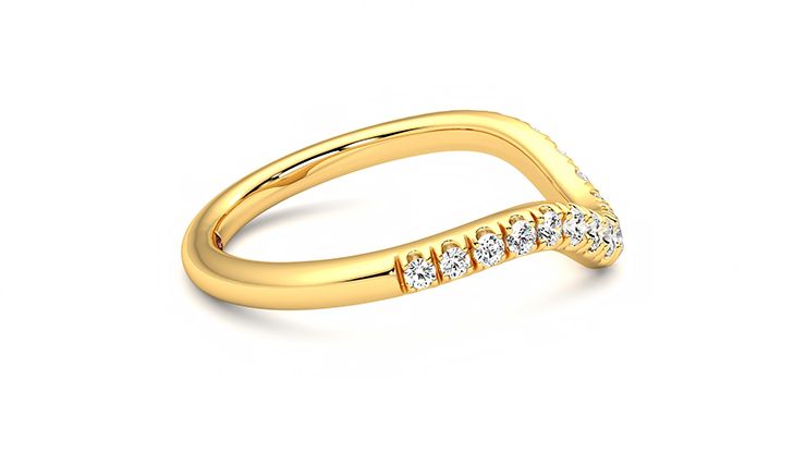 Taylor & Hart Peak Wedding Ring 360 degree image 9