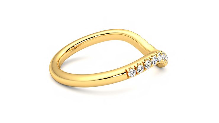 Taylor & Hart Peak Wedding Ring 360 degree image 10
