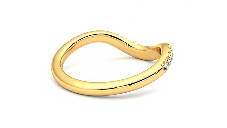 Taylor & Hart Peak Wedding Ring 360 degree image 12