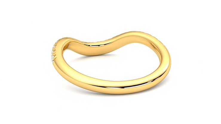 Taylor & Hart Peak Wedding Ring 360 degree image 15