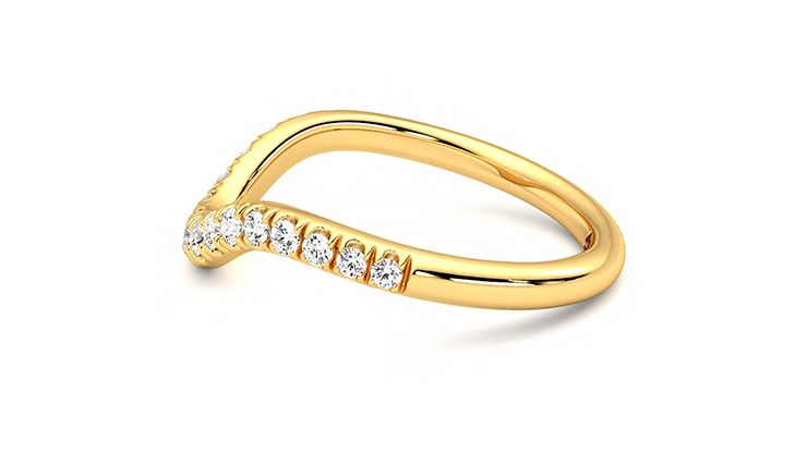 Taylor & Hart Peak Wedding Ring 360 degree image 19