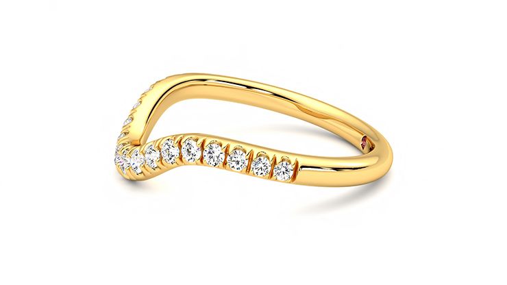 Taylor & Hart Peak Wedding Ring 360 degree image 20