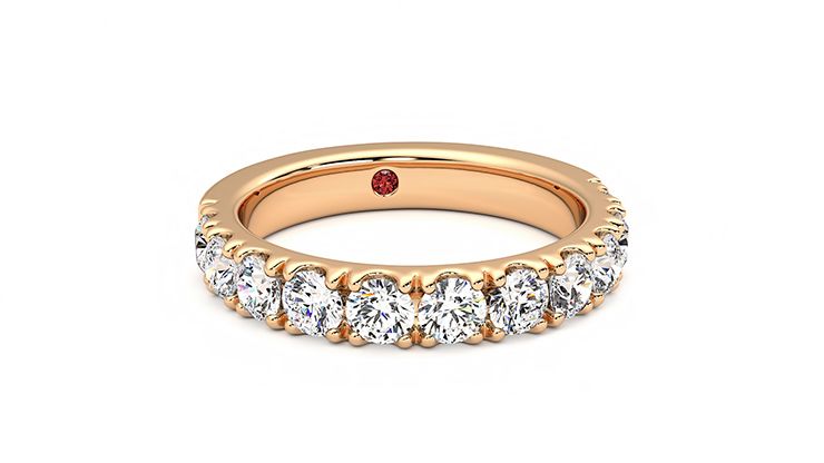Taylor & Hart Peony Wedding Ring 360 degree image 3