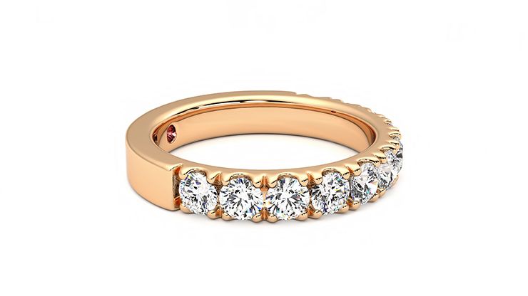 Taylor & Hart Peony Wedding Ring 360 degree image 8