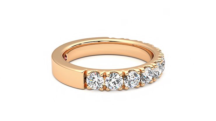 Taylor & Hart Peony Wedding Ring 360 degree image 9