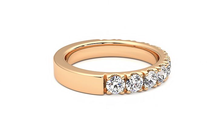 Taylor & Hart Peony Wedding Ring 360 degree image 10