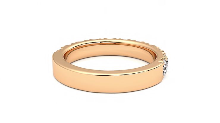 Taylor & Hart Peony Wedding Ring 360 degree image 14