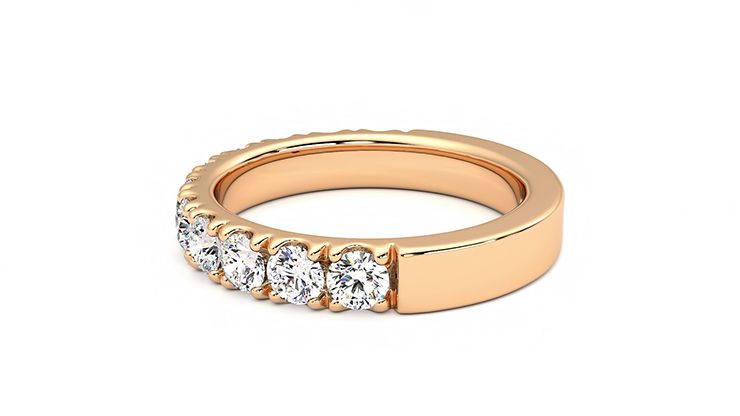 Taylor & Hart Peony Wedding Ring 360 degree image 20