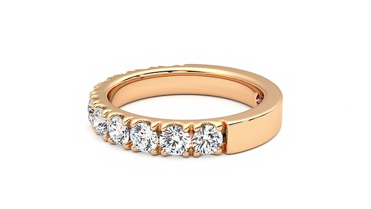 Taylor & Hart Peony Wedding Ring 360 degree image 21