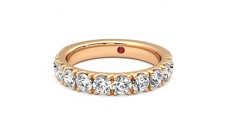 Taylor & Hart Peony Wedding Ring 360 degree image 27