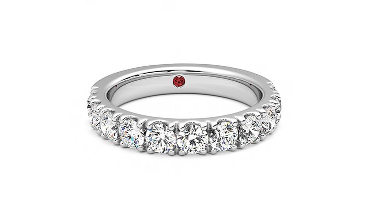 Taylor & Hart Peony Wedding Ring 360 degree image 2