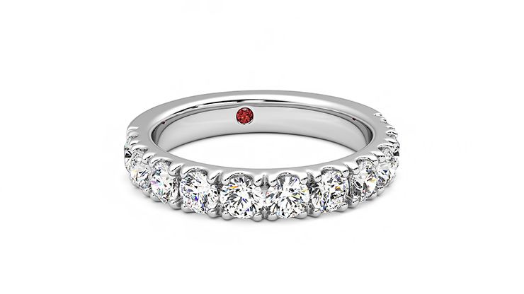 Taylor & Hart Peony Wedding Ring 360 degree image 3