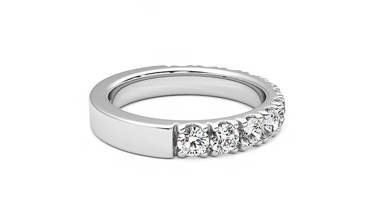 Taylor & Hart Peony Wedding Ring 360 degree image 10