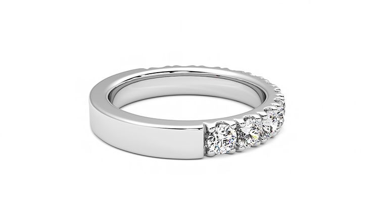 Taylor & Hart Peony Wedding Ring 360 degree image 11