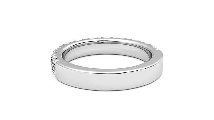 Taylor & Hart Peony Wedding Ring 360 degree image 16