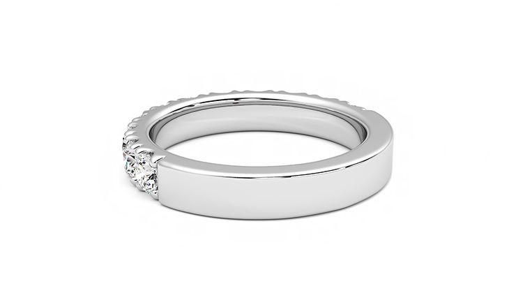 Taylor & Hart Peony Wedding Ring 360 degree image 17