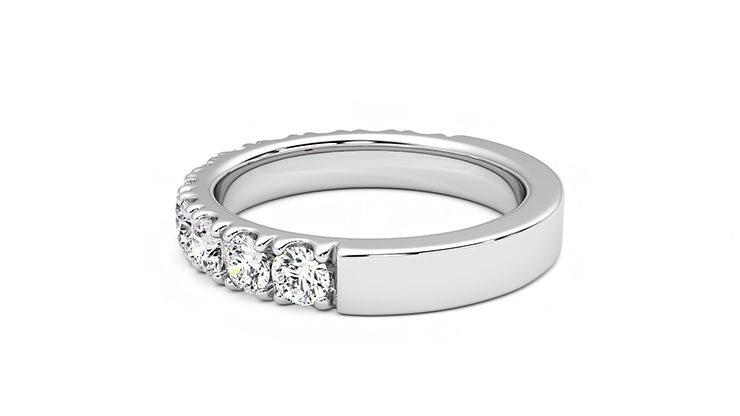 Taylor & Hart Peony Wedding Ring 360 degree image 19