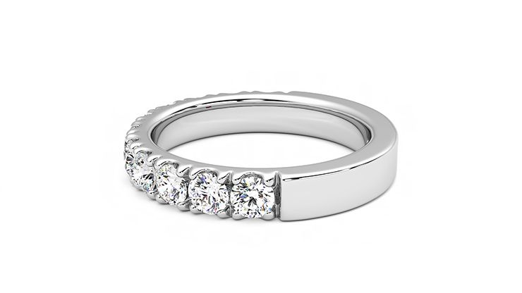 Taylor & Hart Peony Wedding Ring 360 degree image 20