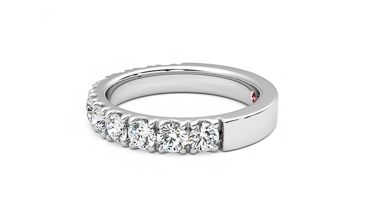 Taylor & Hart Peony Wedding Ring 360 degree image 21