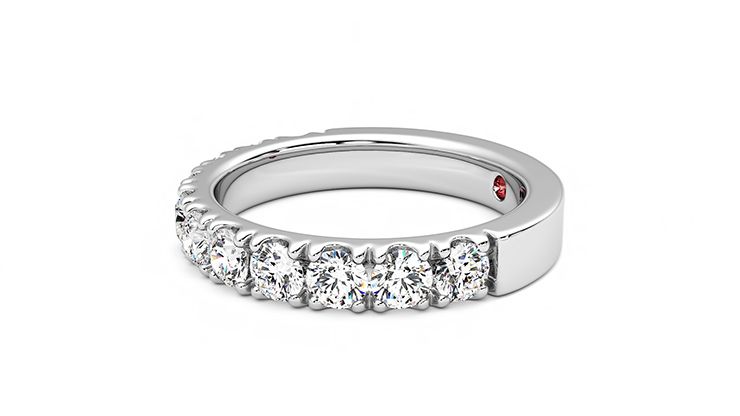Taylor & Hart Peony Wedding Ring 360 degree image 22