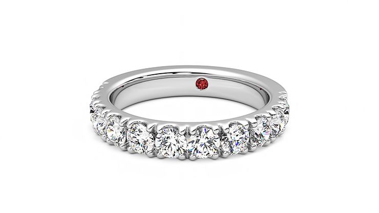 Taylor & Hart Peony Wedding Ring 360 degree image 27