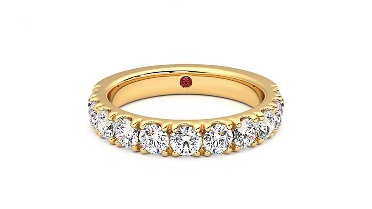 Taylor & Hart Peony Wedding Ring 360 degree image 0