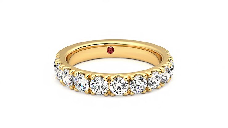 Taylor & Hart Peony Wedding Ring 360 degree image 2
