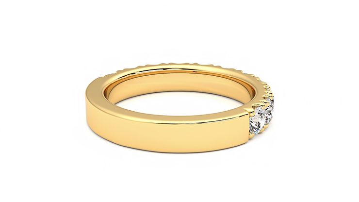 Taylor & Hart Peony Wedding Ring 360 degree image 13