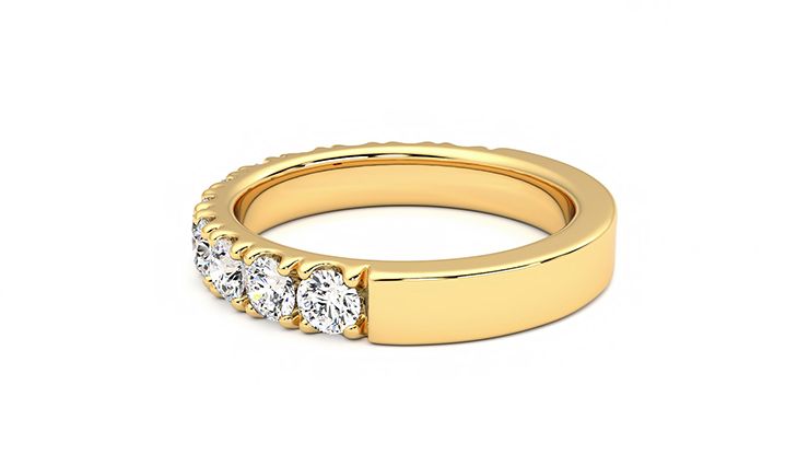 Taylor & Hart Peony Wedding Ring 360 degree image 19