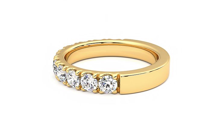 Taylor & Hart Peony Wedding Ring 360 degree image 20