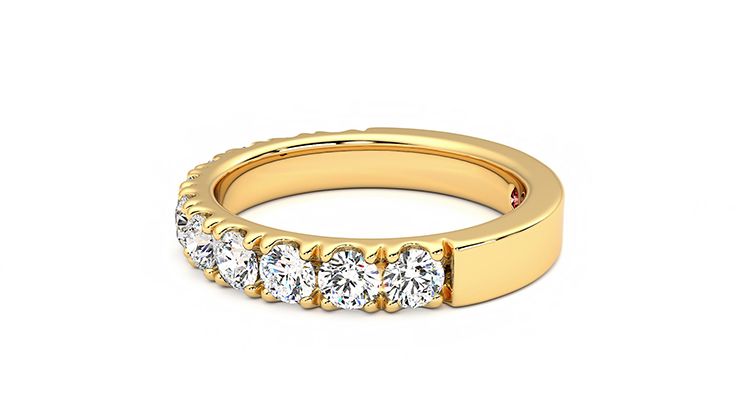 Taylor & Hart Peony Wedding Ring 360 degree image 21
