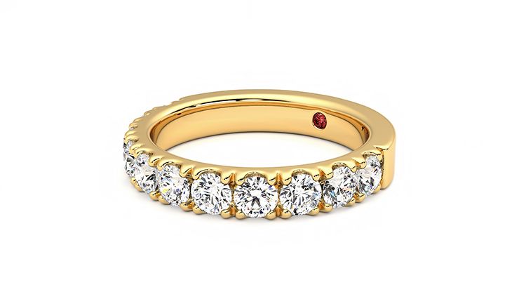 Taylor & Hart Peony Wedding Ring 360 degree image 24