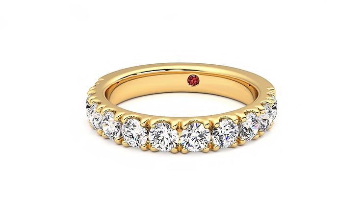 Taylor & Hart Peony Wedding Ring 360 degree image 27