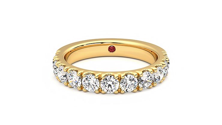 Taylor & Hart Peony Wedding Ring 360 degree image 29