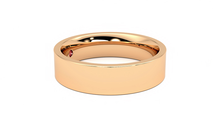 Taylor & Hart Pine Wedding Ring 360 degree image 8