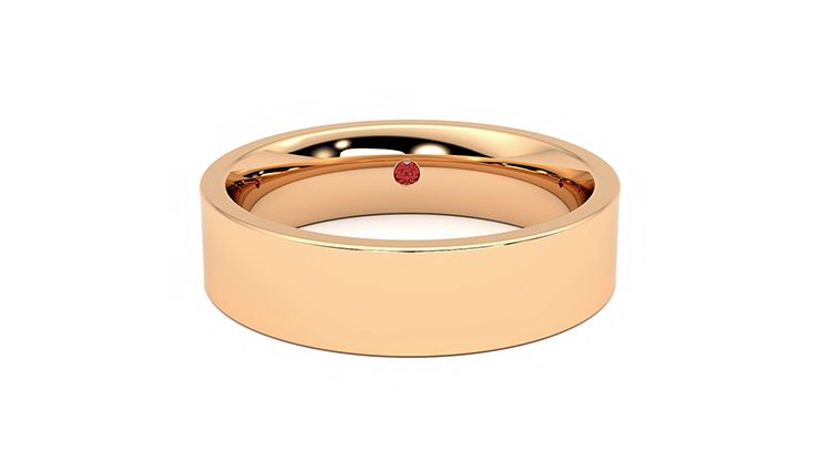 Taylor & Hart Pine Wedding Ring 360 degree image 1