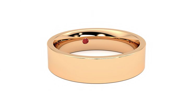 Taylor & Hart Pine Wedding Ring 360 degree image 4
