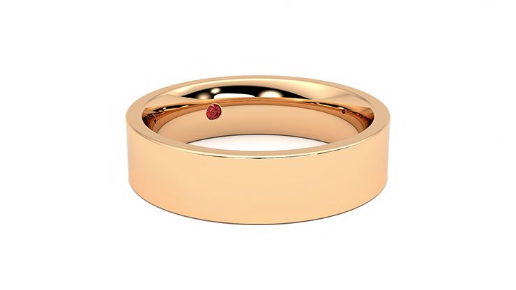 Taylor & Hart Pine Wedding Ring 360 degree image 5