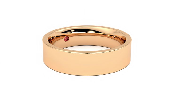 Taylor & Hart Pine Wedding Ring 360 degree image 6