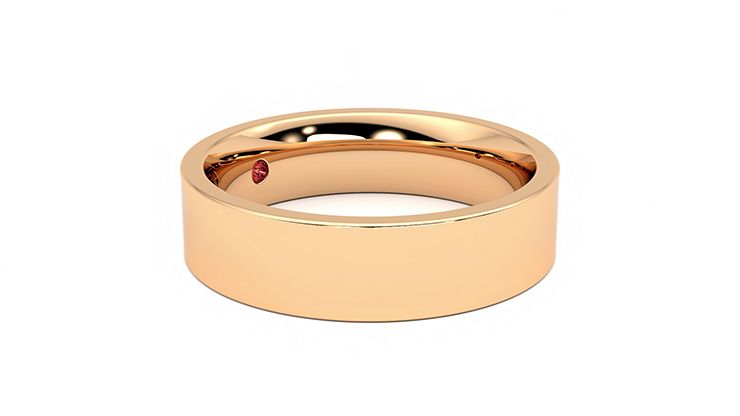 Taylor & Hart Pine Wedding Ring 360 degree image 7