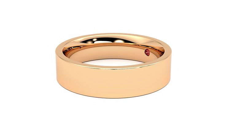 Taylor & Hart Pine Wedding Ring 360 degree image 23