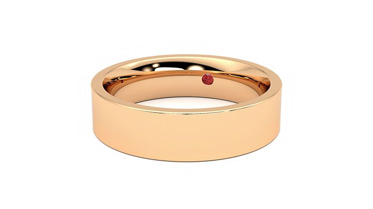 Taylor & Hart Pine Wedding Ring 360 degree image 26