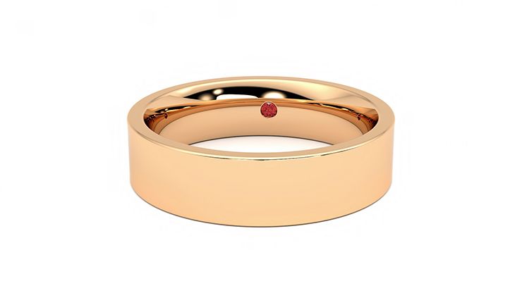 Taylor & Hart Pine Wedding Ring 360 degree image 28