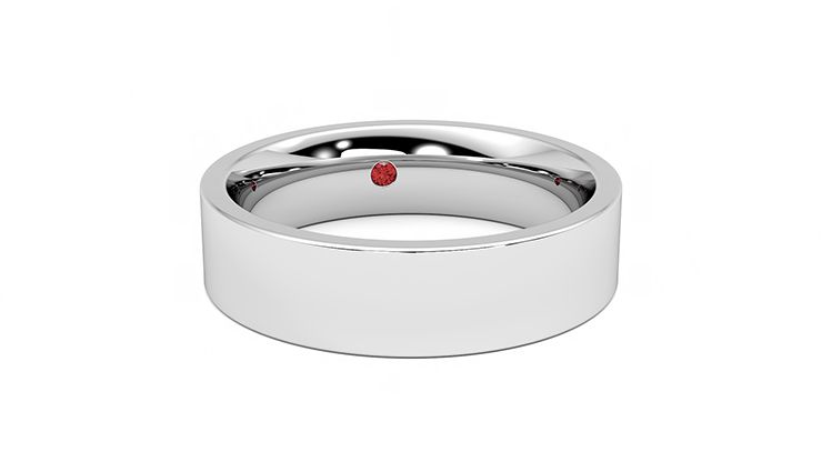 Taylor & Hart Pine Wedding Ring 360 degree image 3