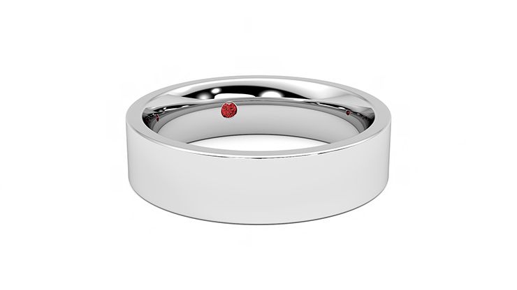 Taylor & Hart Pine Wedding Ring 360 degree image 4